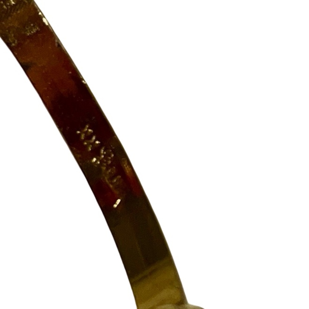 Lilly Pulitzer Cream Enamel & Gold Metallic Love Knots Bangle Bracelets Set of 2 - Picture 3 of 4